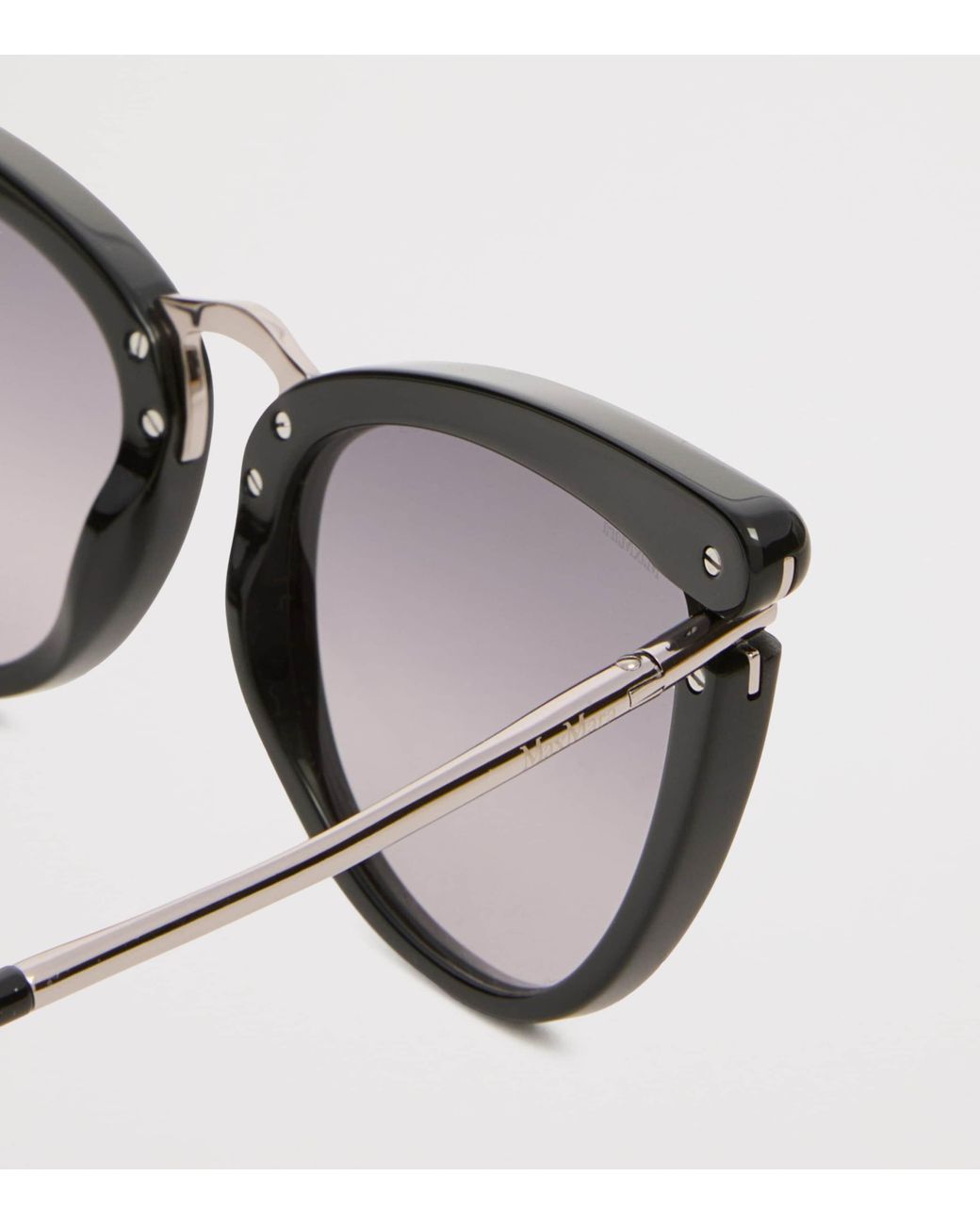 Max Mara Brown Acetate Butterfly Sunglasses