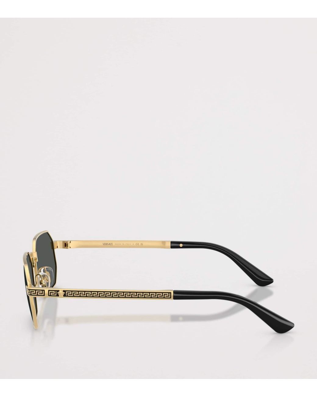 Versace Metallic Metal Ve2297 Rectangle Sunglasses for men