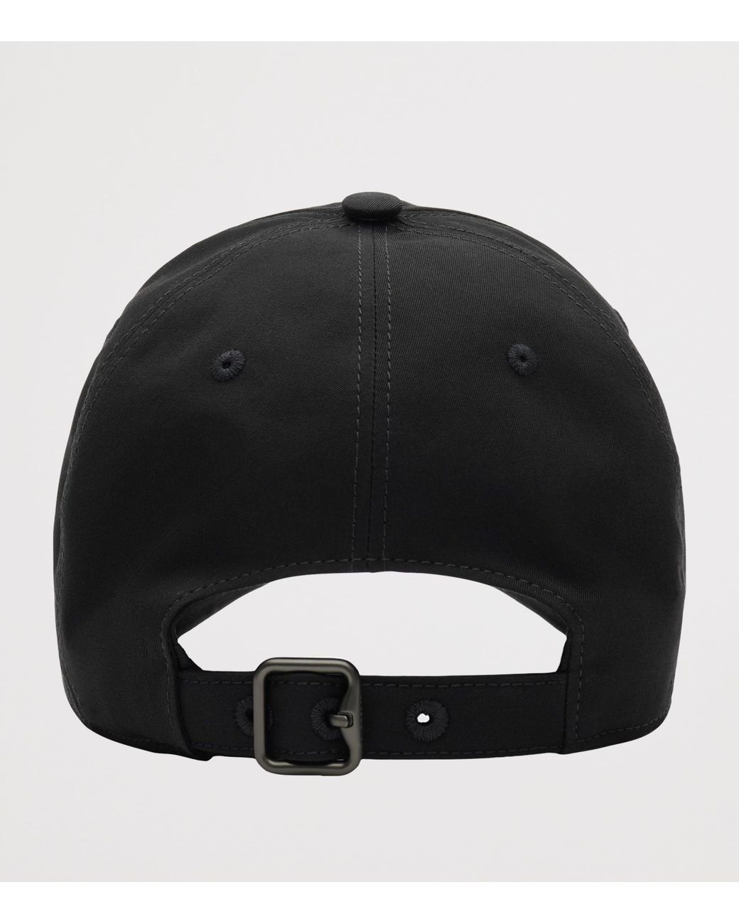 Burberry Black Cotton Gabardine Logo Baseball Cap for men