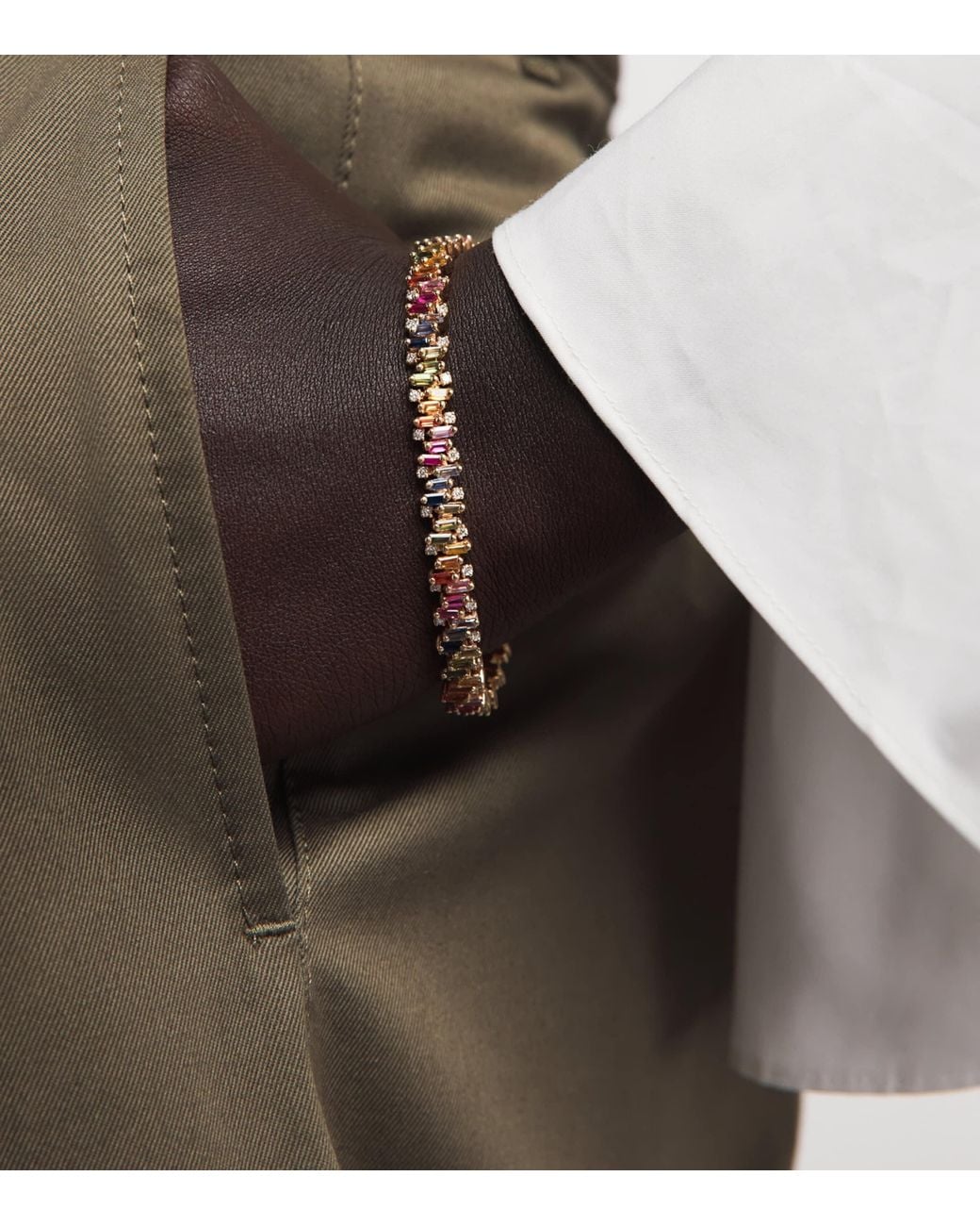 Suzanne Kalan Pink And Sapphire Shimmer Tennis Bracelet