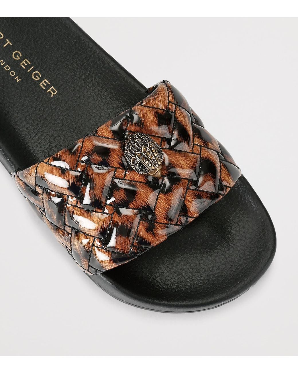 Kurt Geiger Brown Meena Eagle Slides