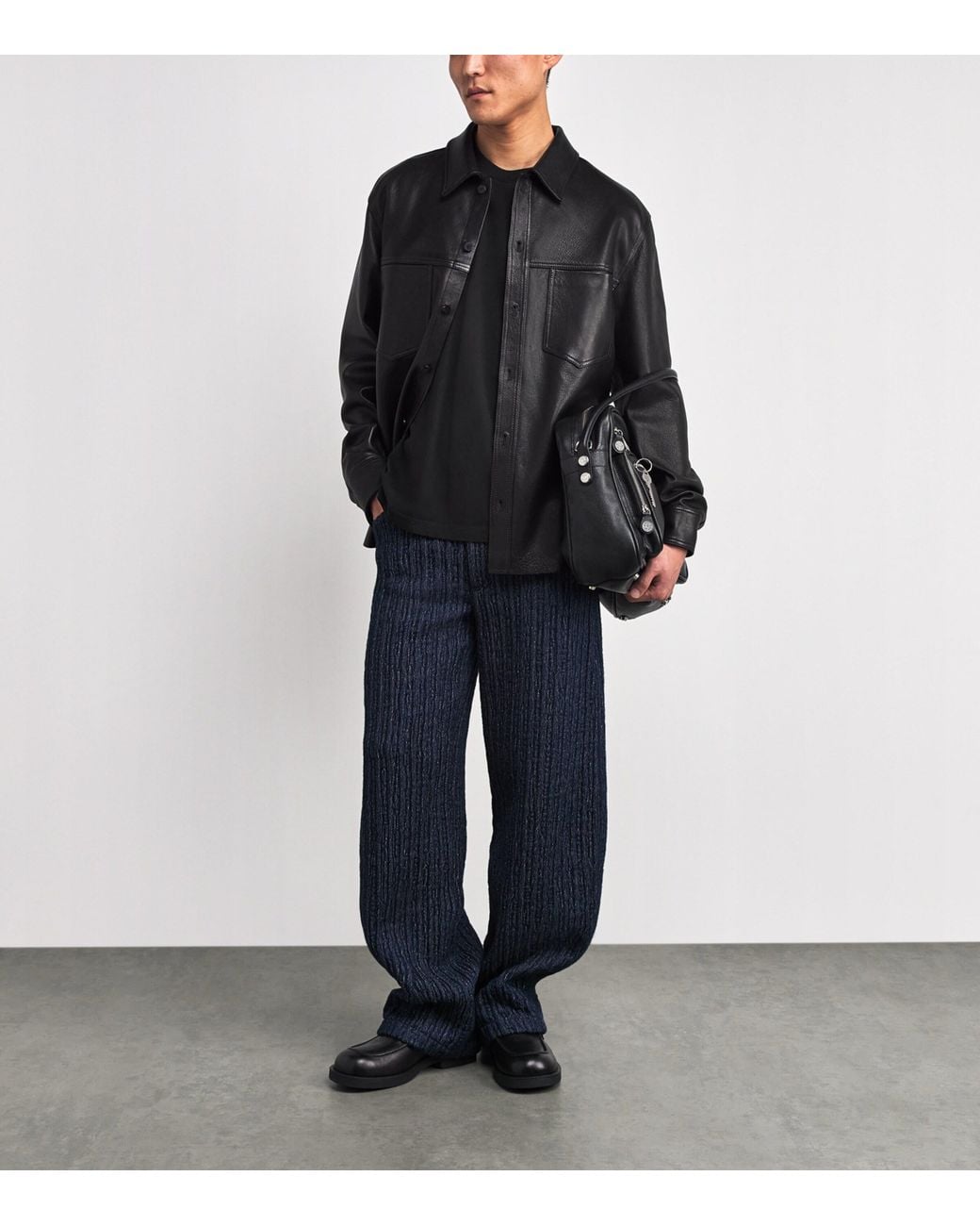 Agolde Black Cotton Asha T-Shirt for men