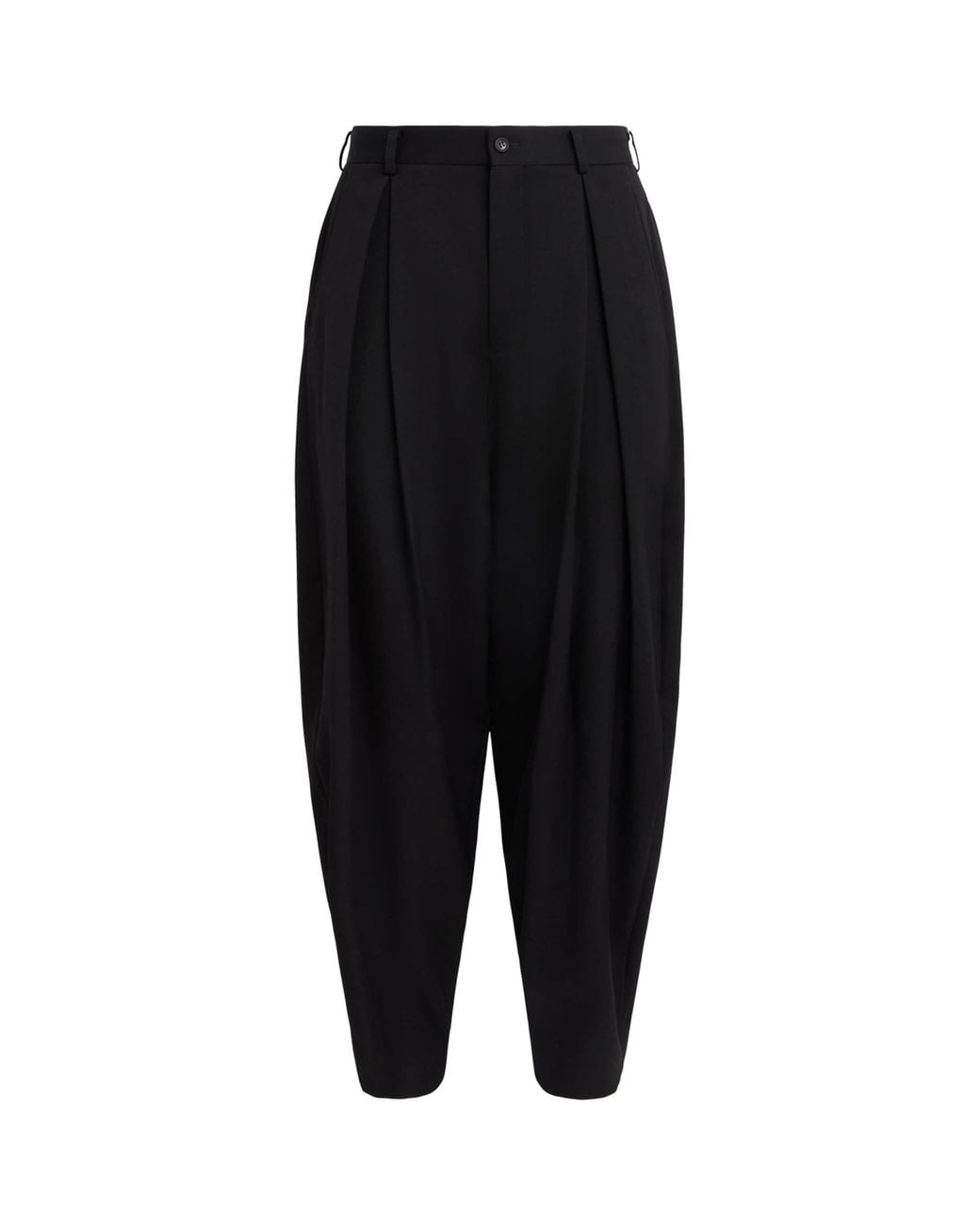 Comme des Garçons Black Wool Pleated Trousers for men