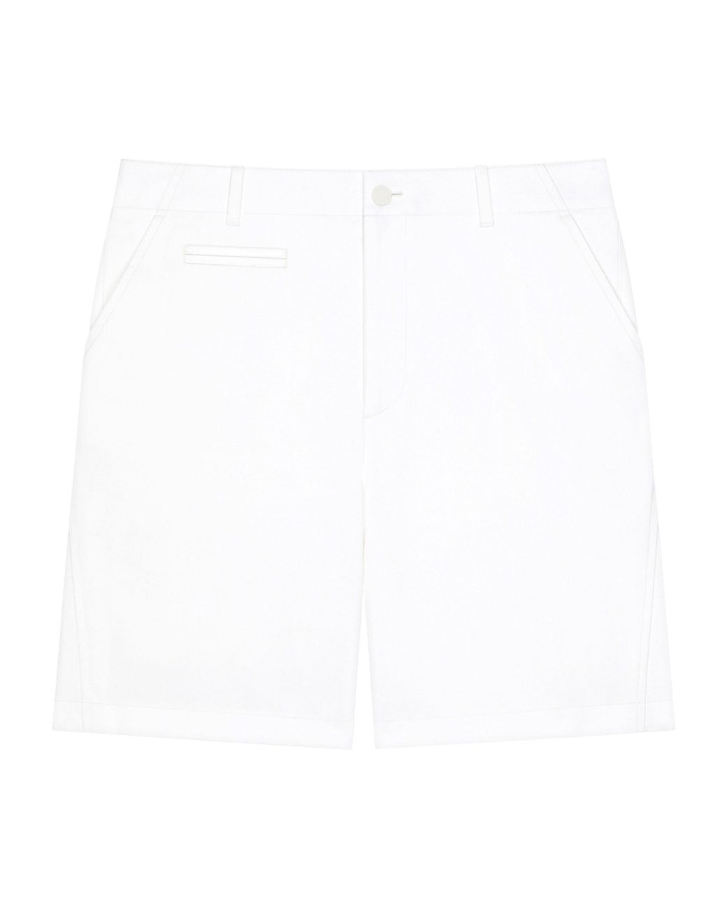 Givenchy White Cotton Couture Seam Shorts for men