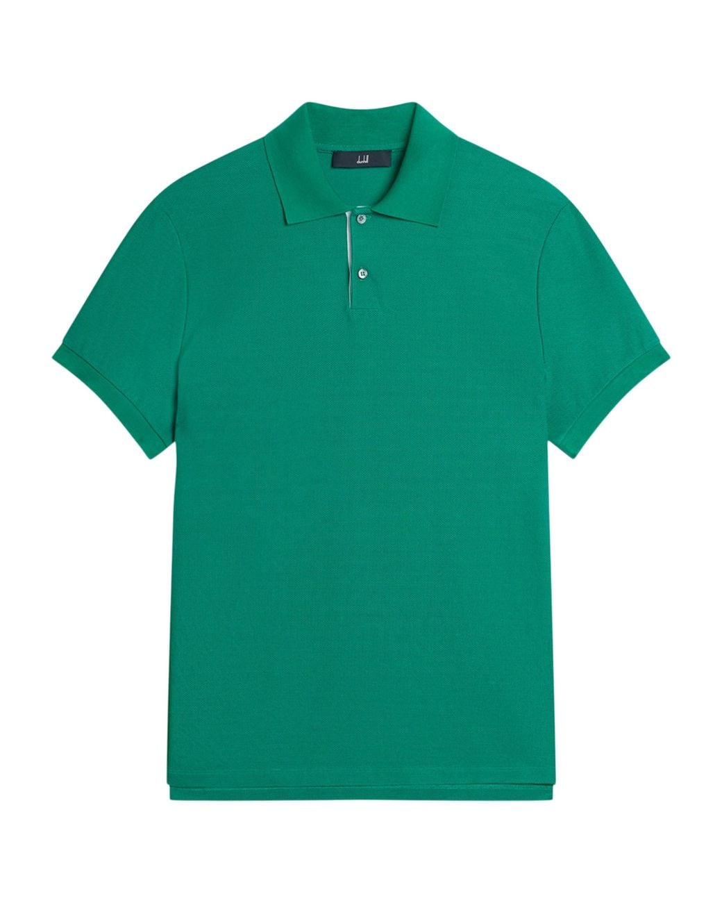 Dunhill Green Cotton Piqué Polo Shirt for men