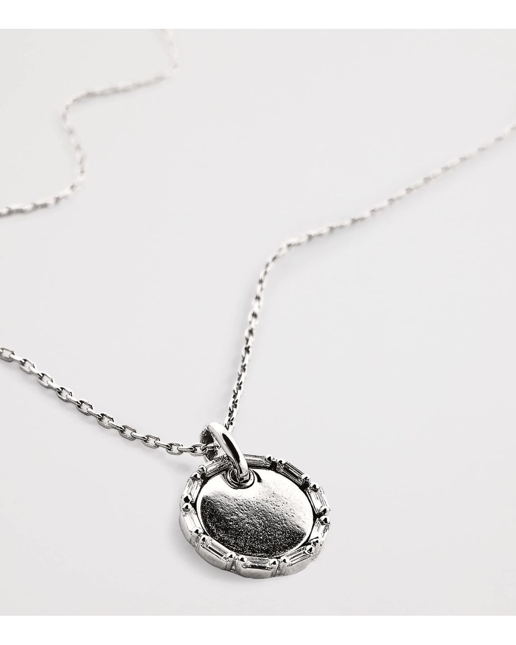 Suzanne Kalan Metallic Mini And Diamond Circle Golden Pendant