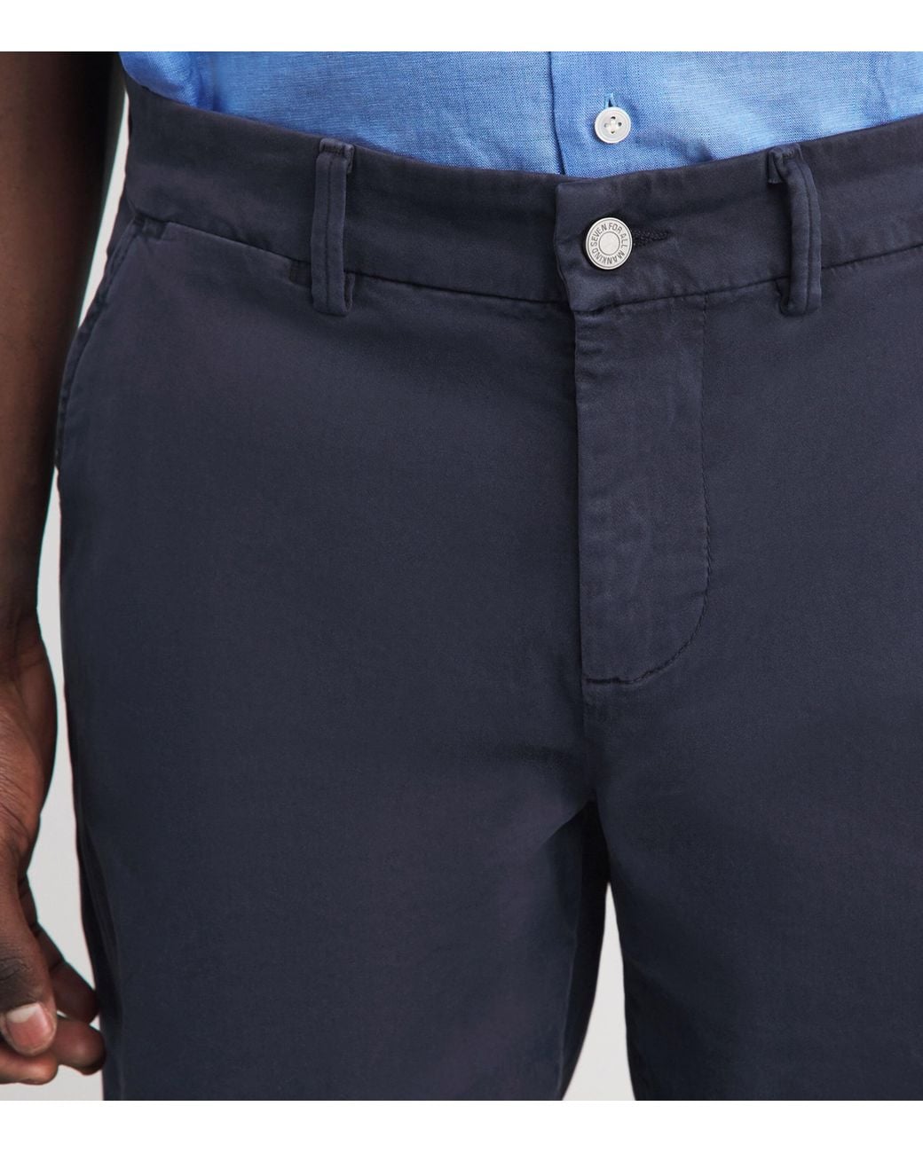 7 For All Mankind Blue Luxe Performance Chino Shorts for men