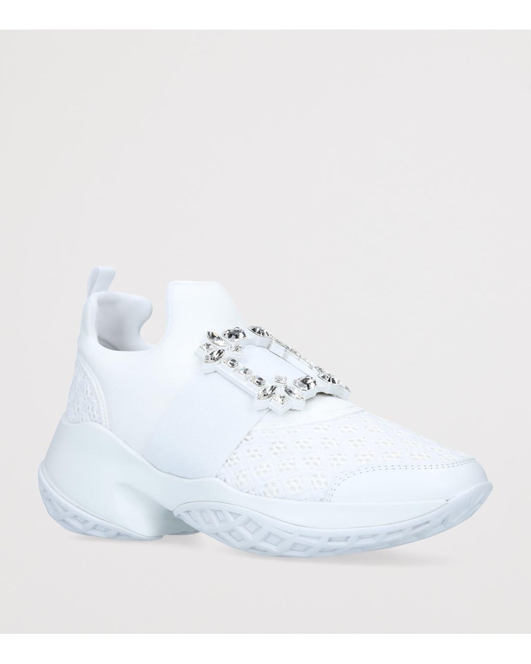 Roger Vivier Blue Viv' Run Strass Buckle Sneakers