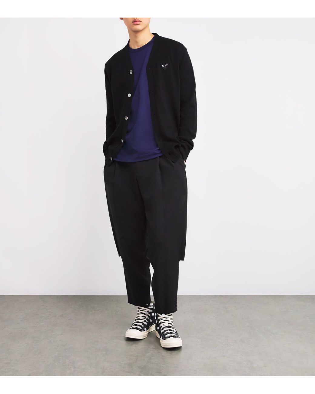 COMME DES GARÇONS PLAY Blue Heart Logo T-Shirt for men