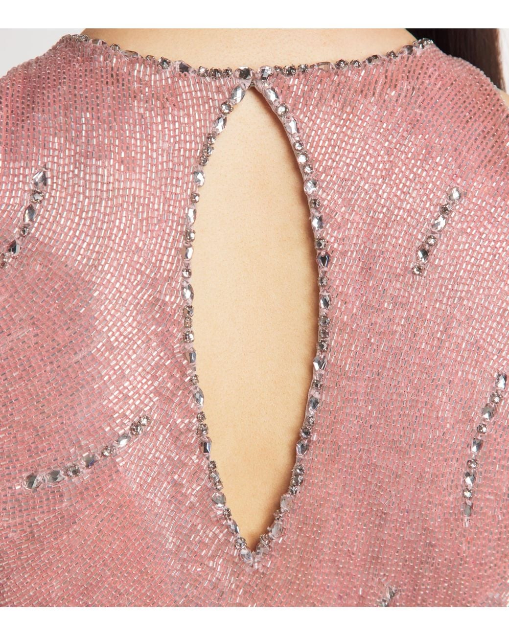 Clio Peppiatt Pink Embellished Delphine Gown
