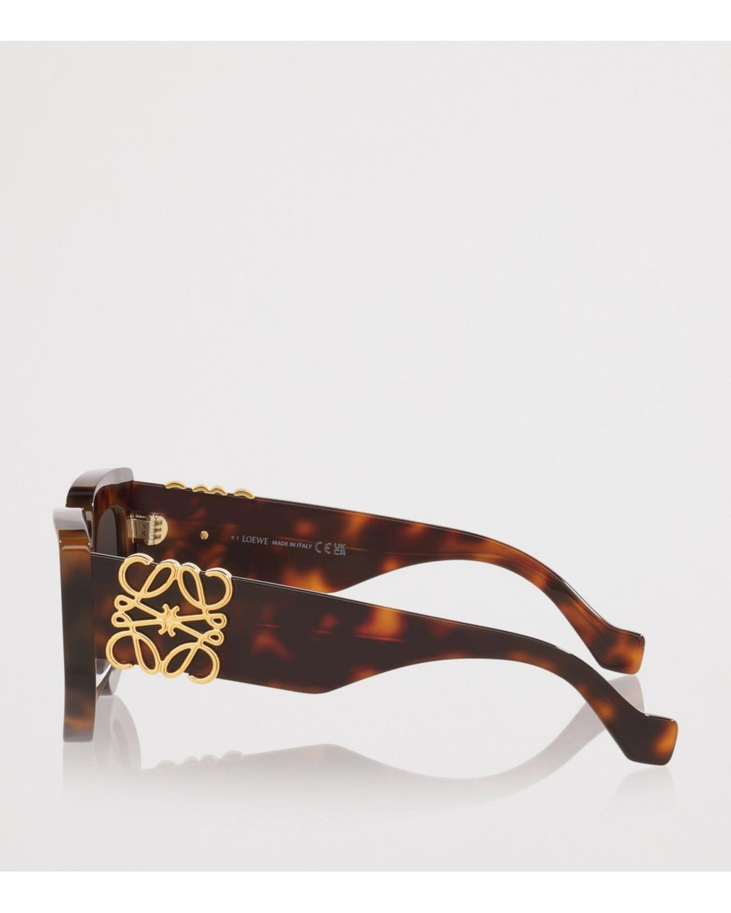 Loewe Brown Anagram Diamond Sunglasses