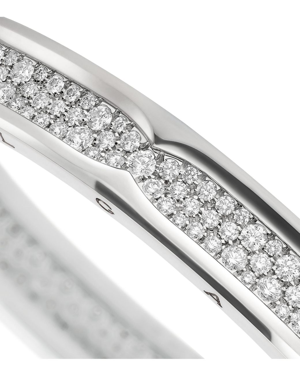 BVLGARI Metallic And Diamond B.Zero1 Bangle