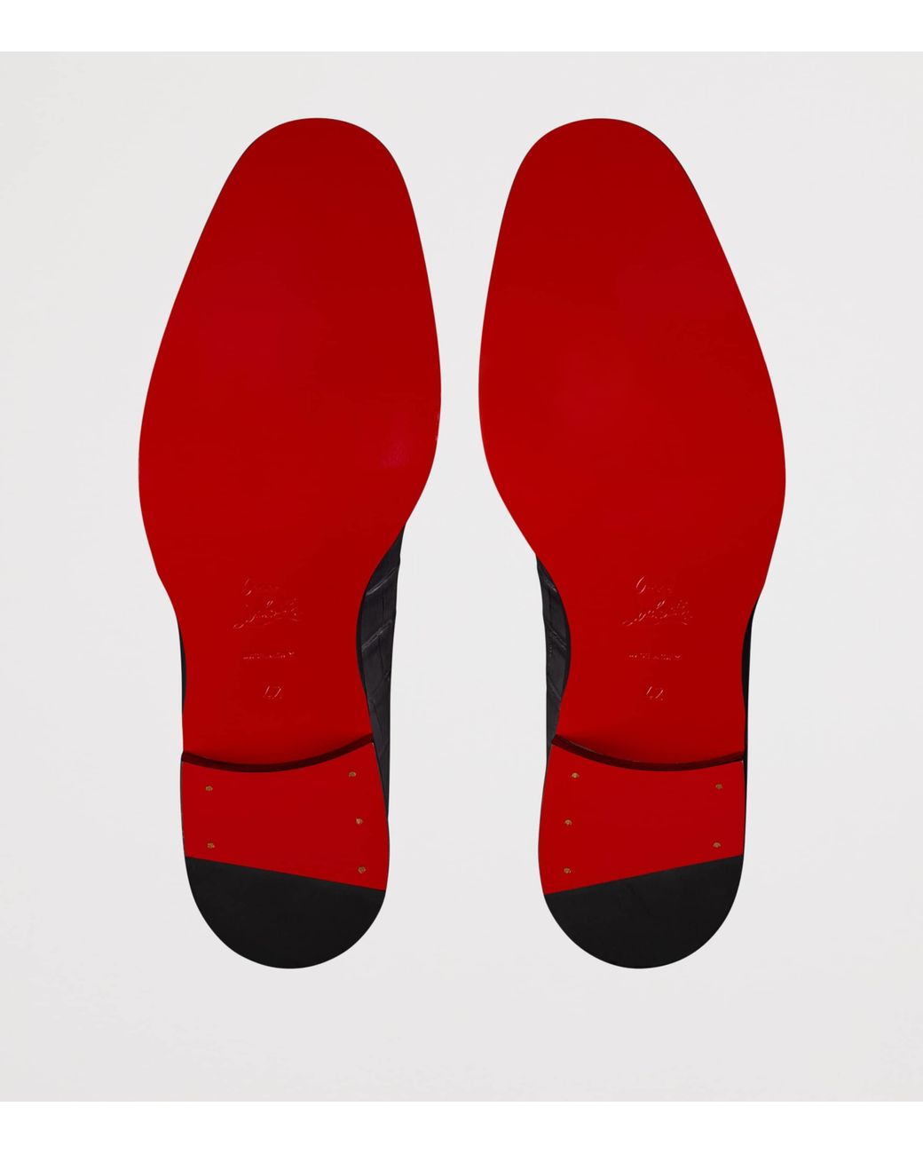 Christian Louboutin Black Chambelimonk Leather Monk Shoes