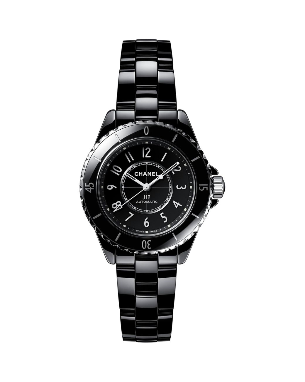 Chanel Black Ceramic And Steel J12 Calibre 12.2 Watch