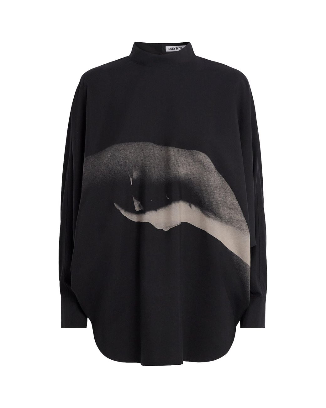 Issey Miyake Black Hands Of Lover Print Shirt