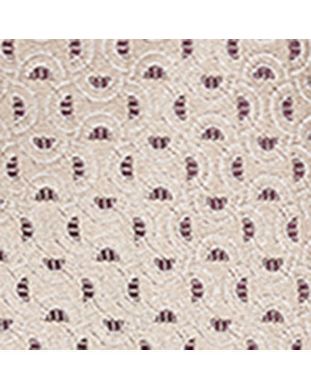 Emporio Armani White Silk Wave Jacquard Tie for men