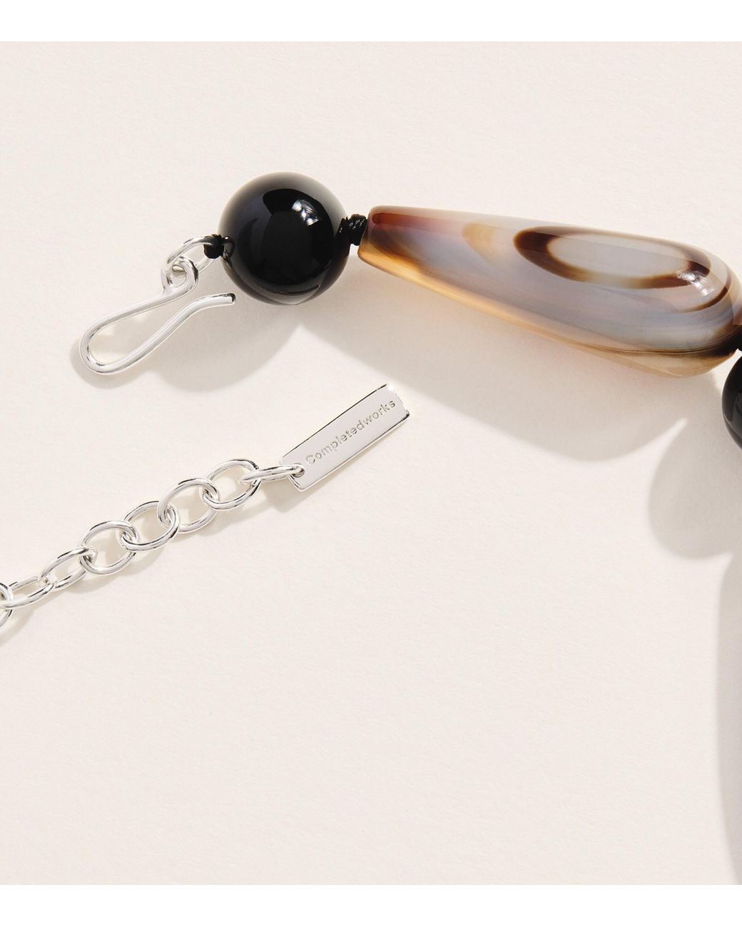 COMPLETEDWORKS Natural And Banded Agate Beaded Necklace