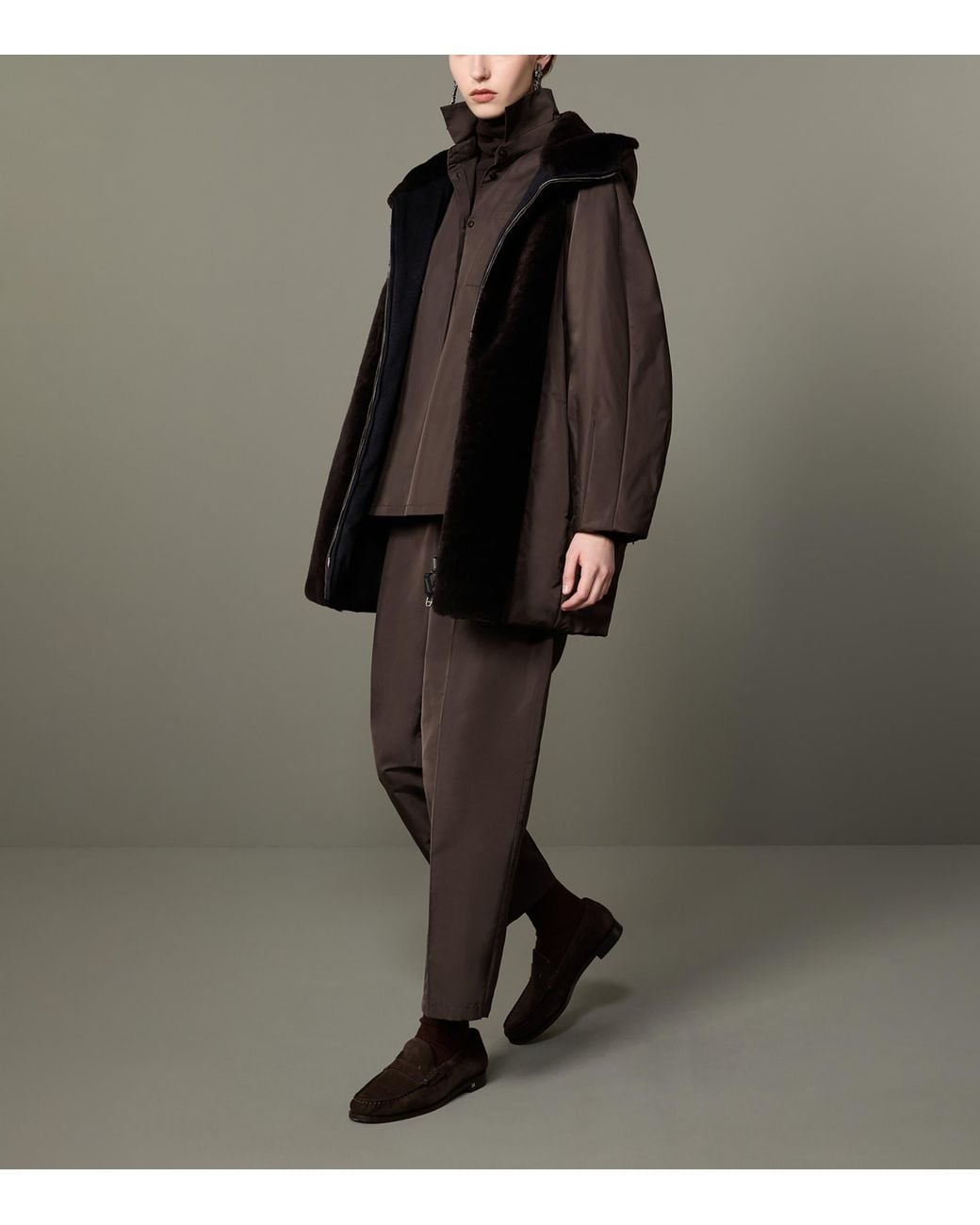 Max Mara Black Down-Padded Cashmere-Lined Reversible Jacket