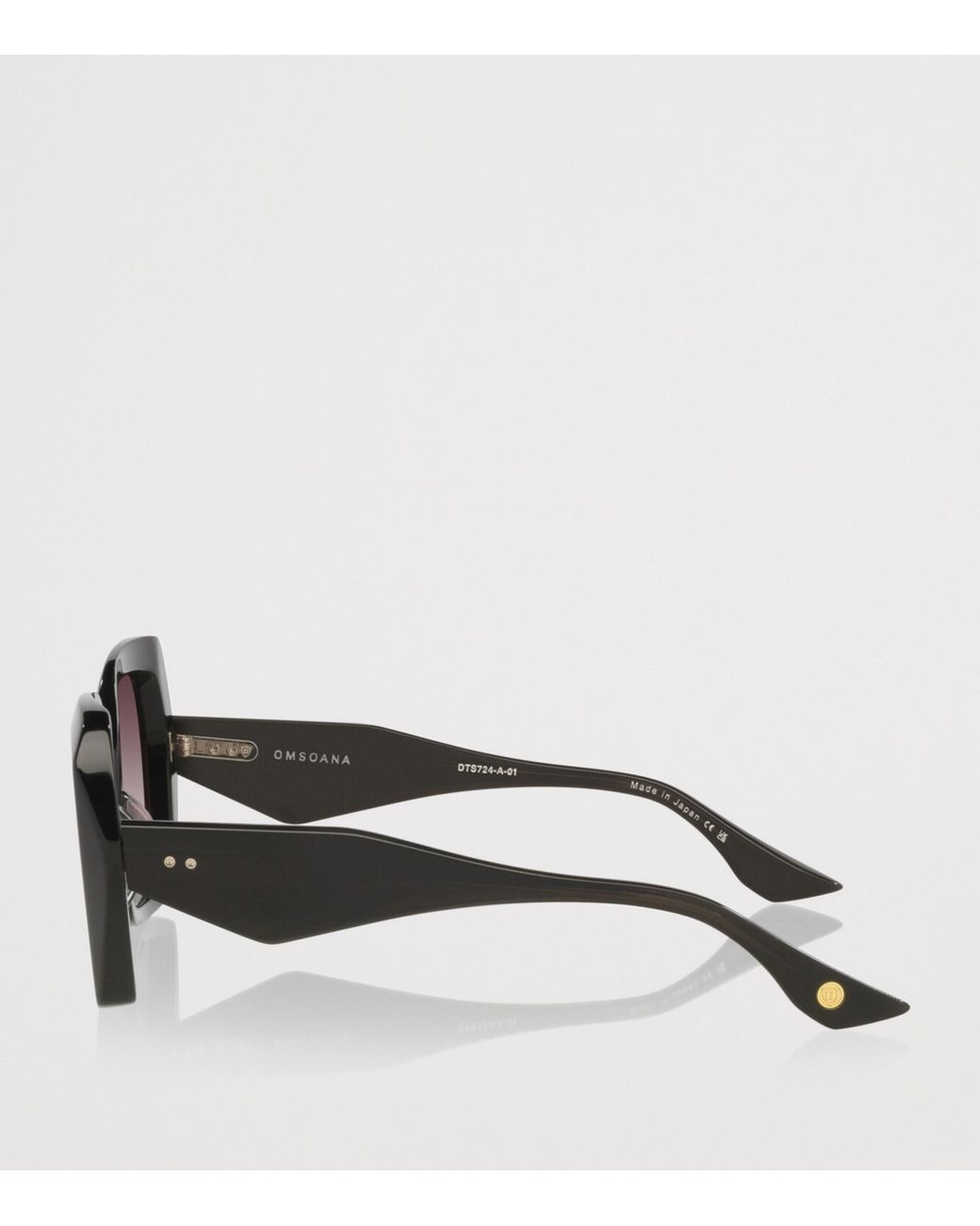 Dita Eyewear Purple Omsoana Angular Square Sunglasses