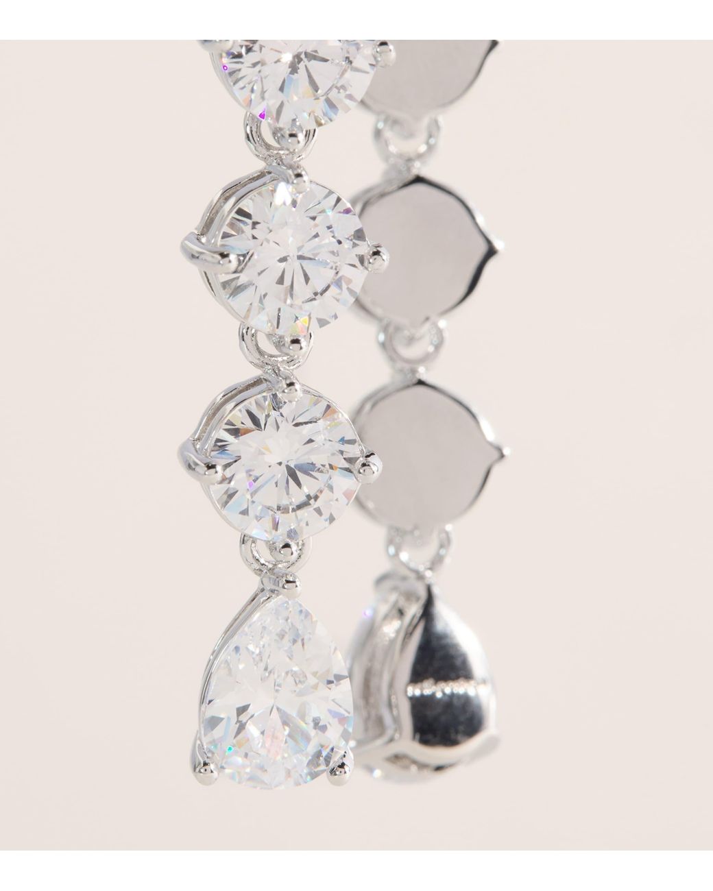 Self-Portrait Natural Crystal-Embellished Floral Drop Earrings