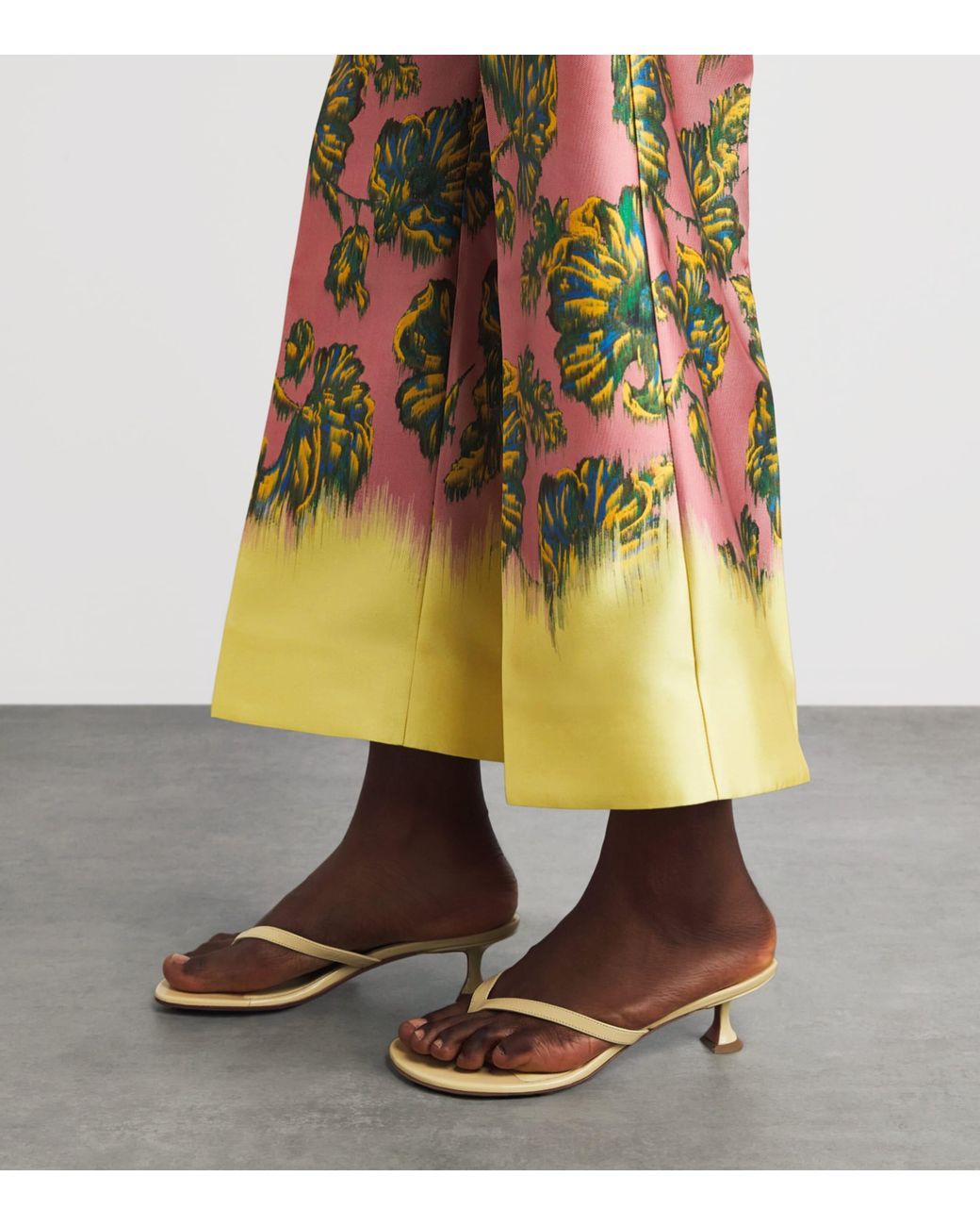 ALÉMAIS Orange Wide-Leg Faye Trousers