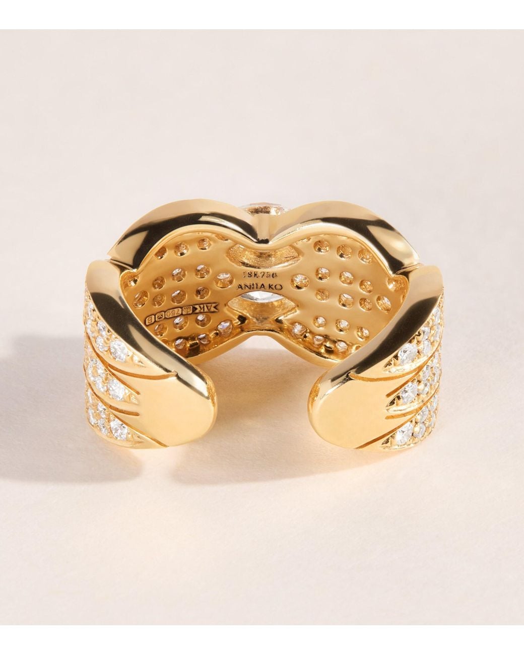 Anita Ko Metallic And Diamond Talitha Ear Cuff
