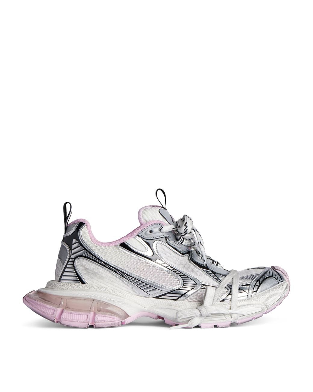 Balenciaga White 3Xl Laceup Gel Clearsole Sneakers