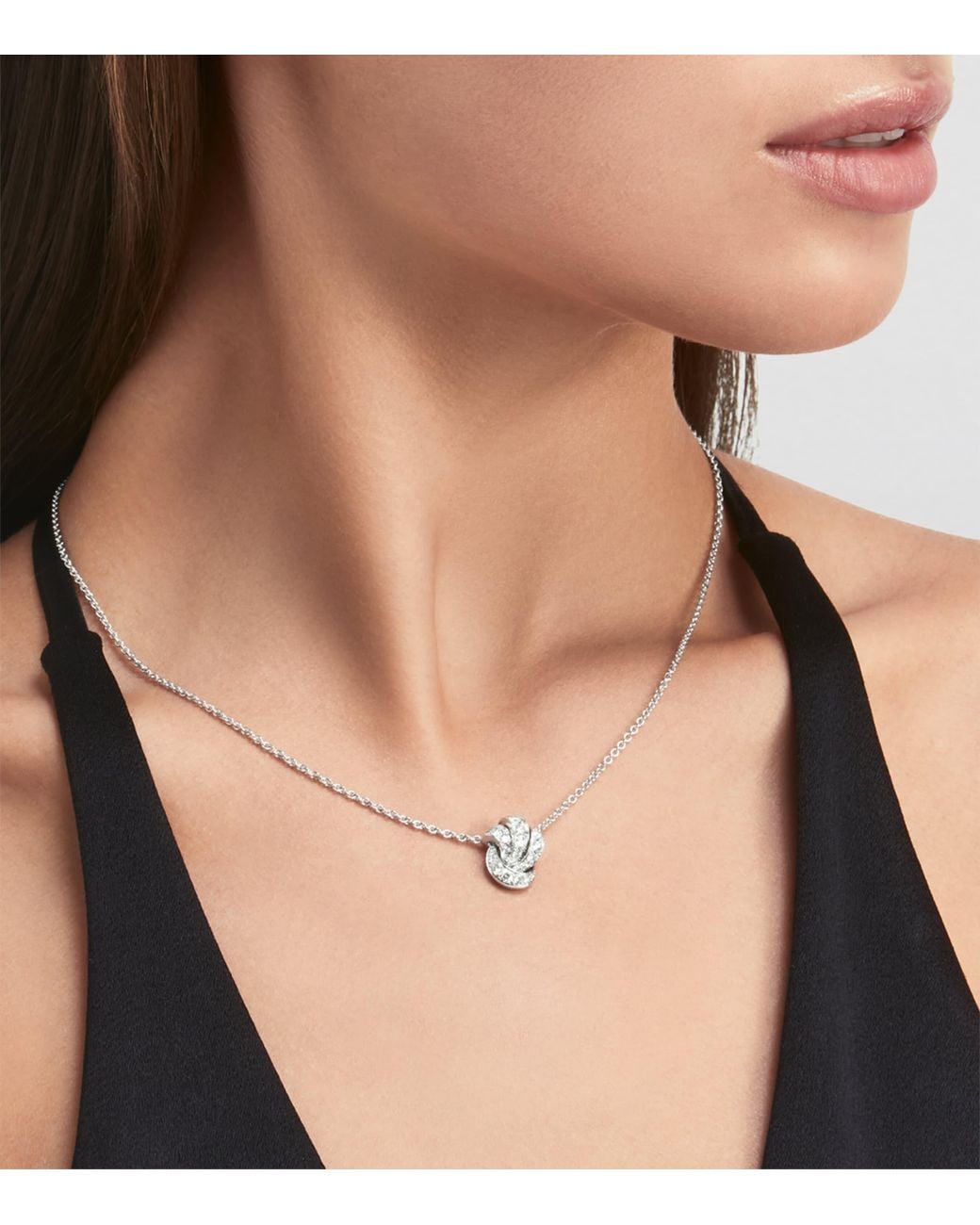 Graff Metallic And Diamond Tilda's Bow Necklace