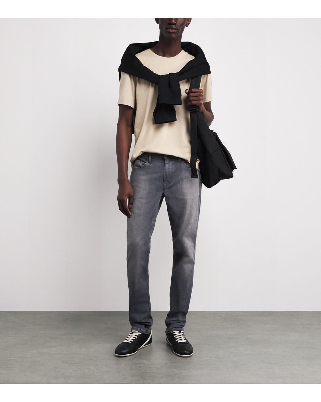 PAIGE White Pima Cotton Sorden T-Shirt for men