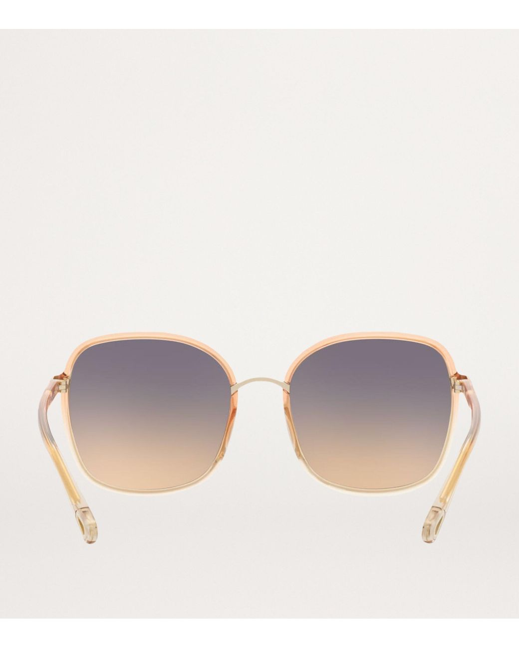 Chloé Gray Oversized Square Sunglasses
