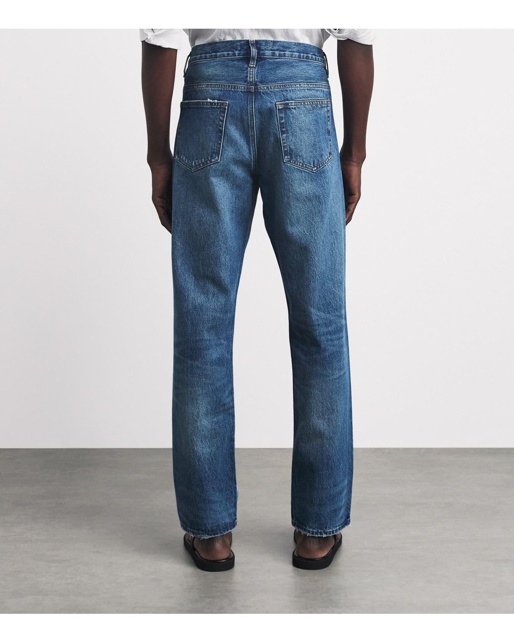 FRAME Blue The Straight Jeans for men