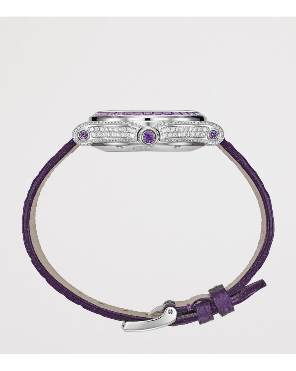 Chopard Purple Diamond And Sapphire Happy Sport Joaillerie Watch