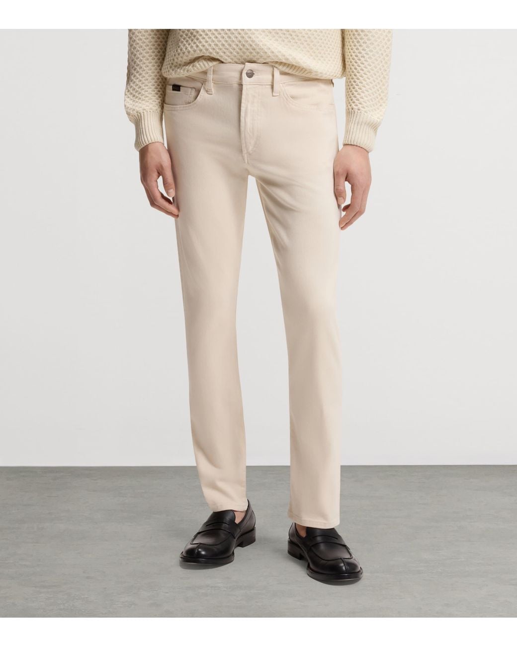 Boss Natural Stretch-Denim Slim Jeans for men