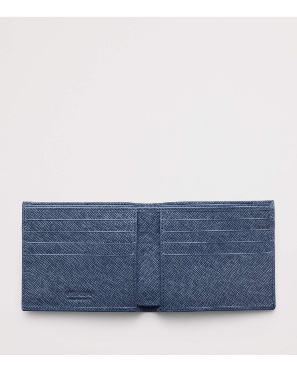 Prada Blue Saffiano Leather Wallet for men
