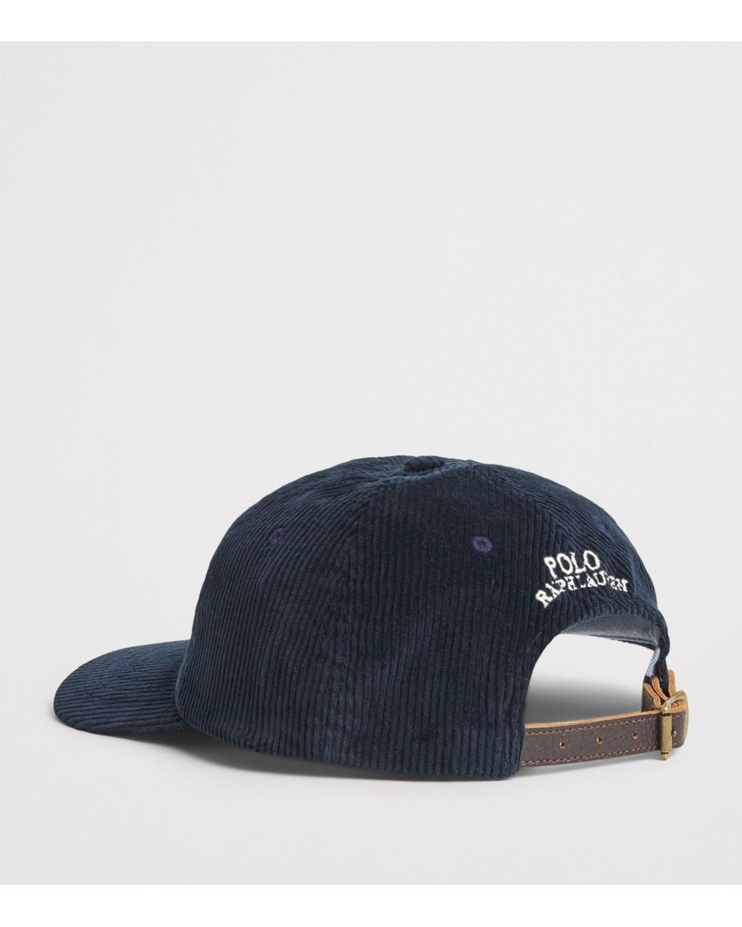 Polo Ralph Lauren Blue Stretch-Cotton Corduroy Polo Pony Baseball Cap for men