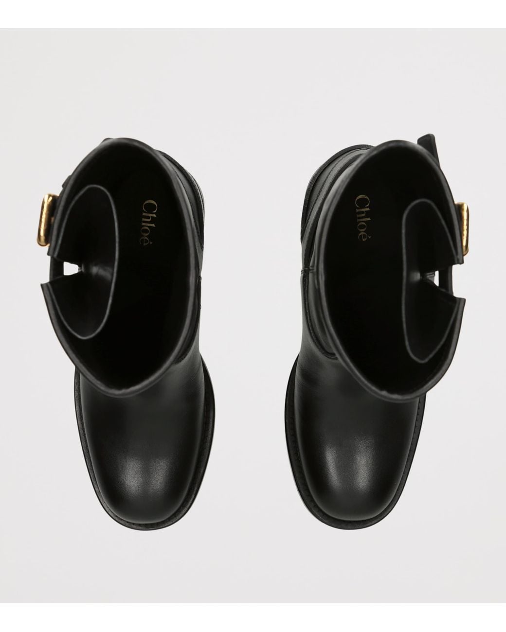 Chloé Black Leather Dakota Ankle Boots 60