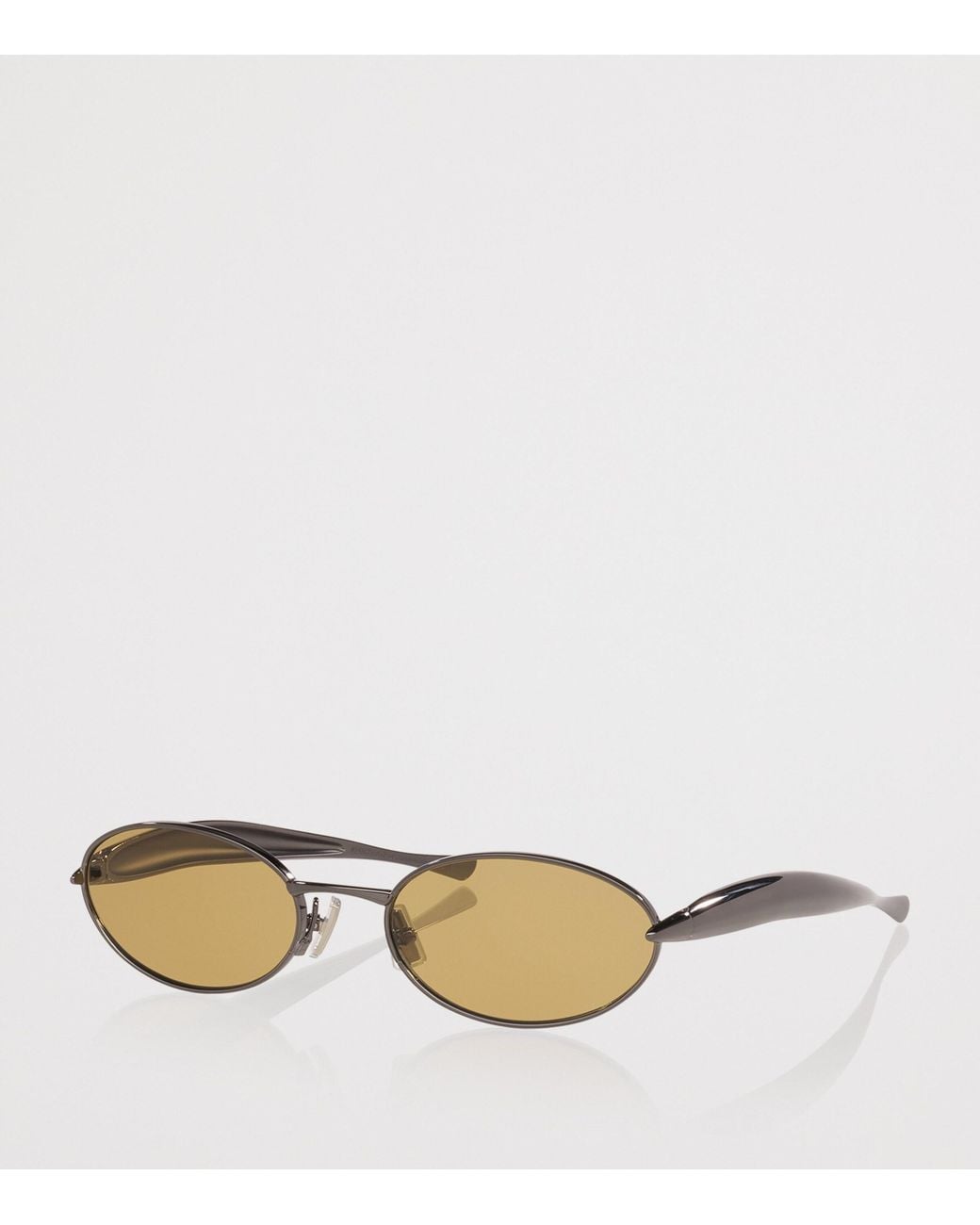 Bottega Veneta Metallic Oval Sardine Sunglasses