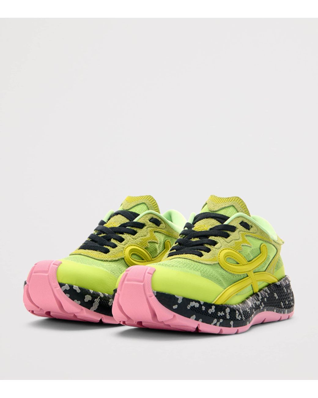 Loewe Yellow Leather Pogo Sneakers