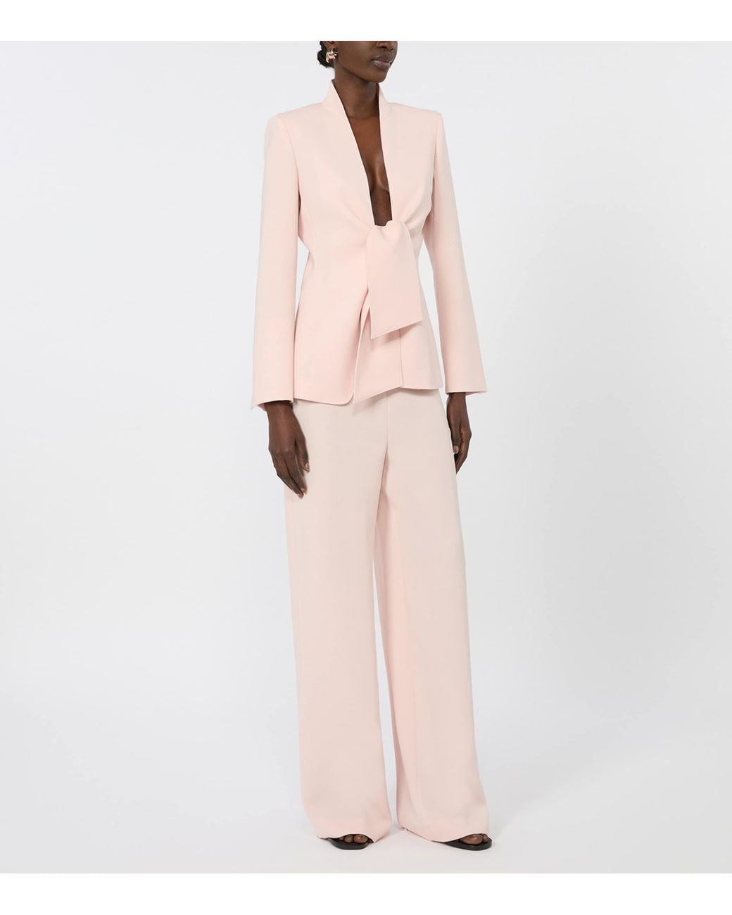 Max Mara Pink Sash-Tie Blazer