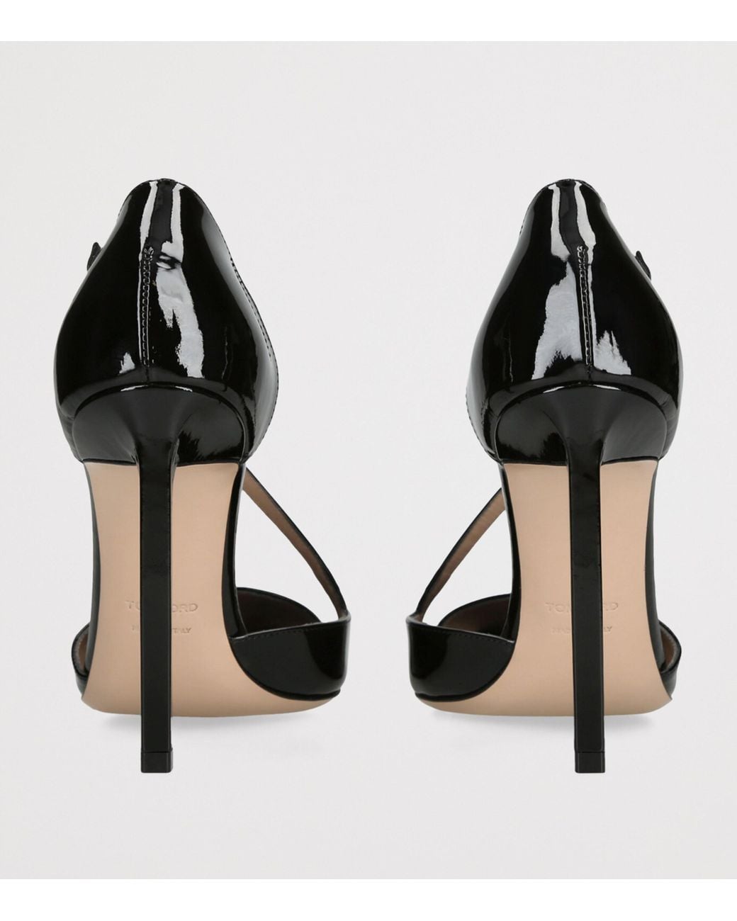 Tom Ford Black Patent Leather Eva D'Orsay Pumps 105