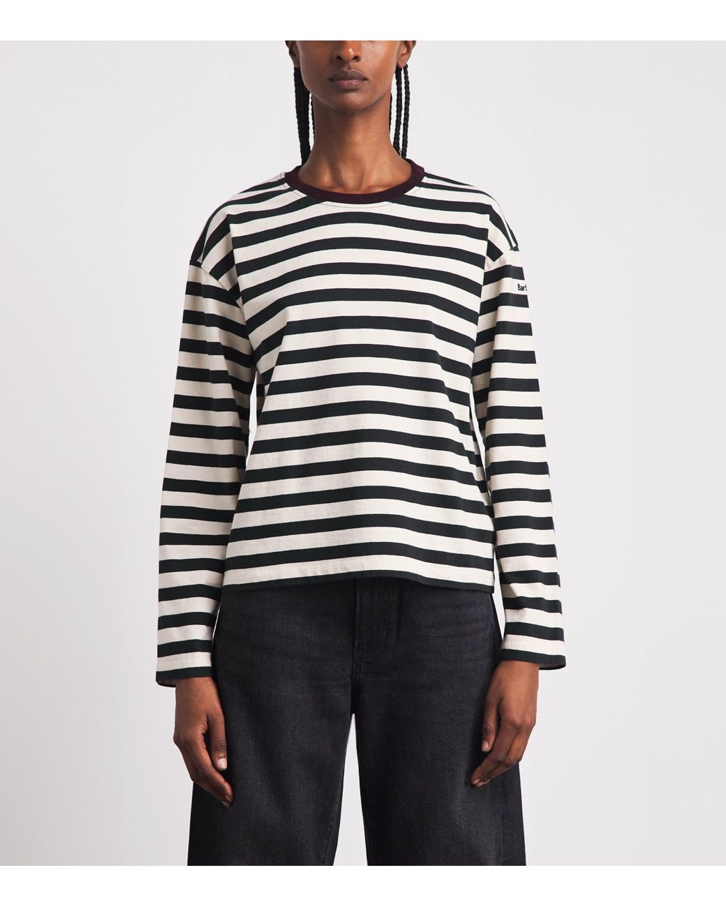 Barbour Multicolor Cotton Stripe Woodhouse Long-Sleeve T-Shirt