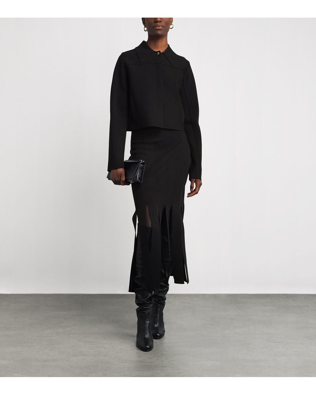 Joseph Black Milano-Knit Gare Compact Jacket