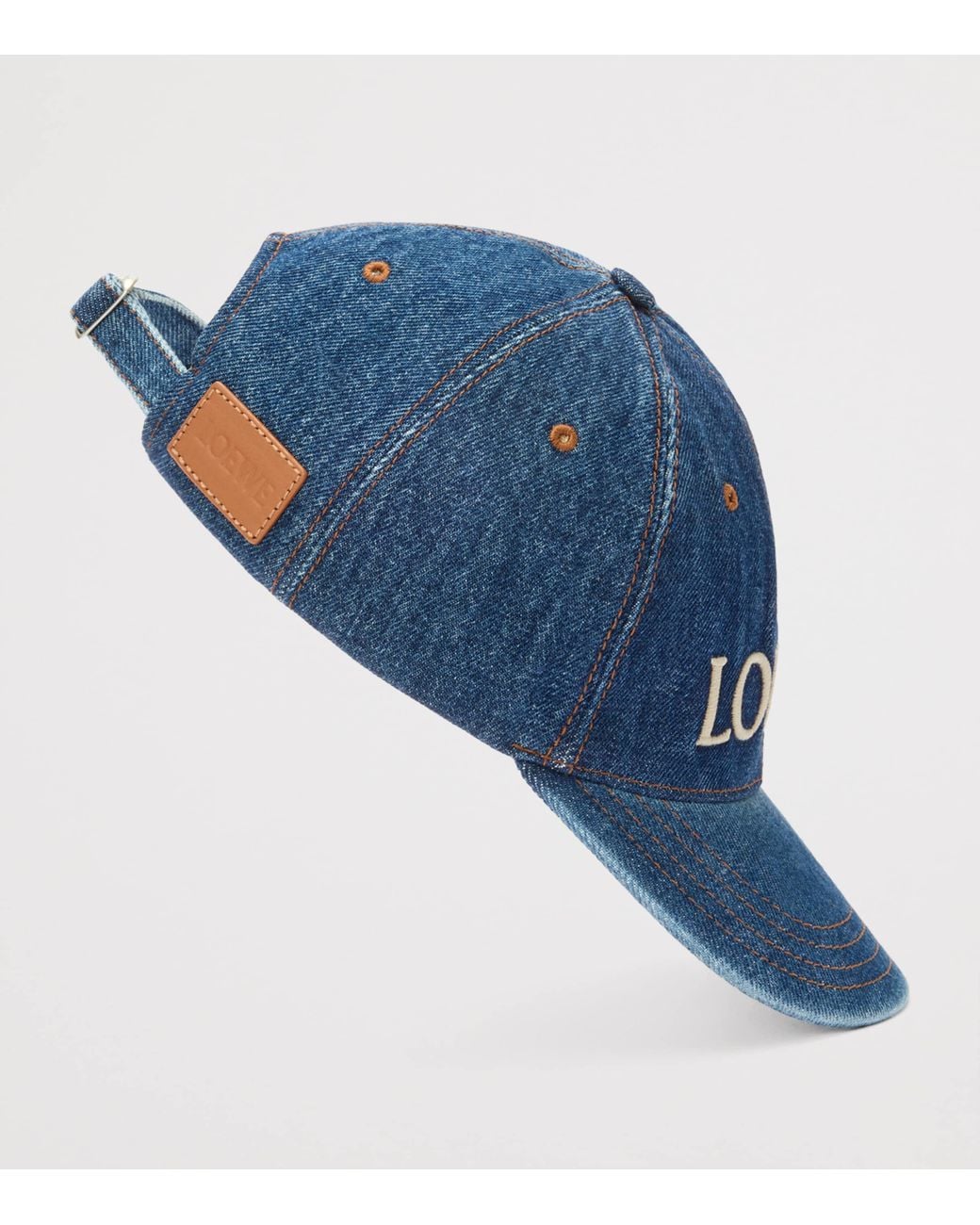 Loewe Blue X Paula's Ibiza Denim Logo Baseball Cap