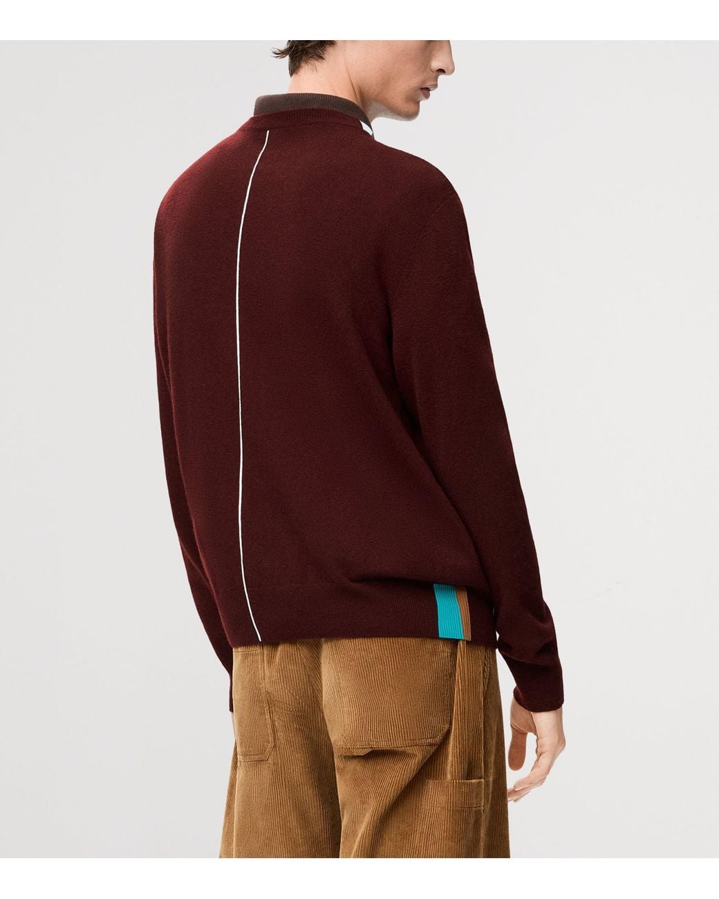 Loewe Purple Wool-Blend Anagram Sweater for men