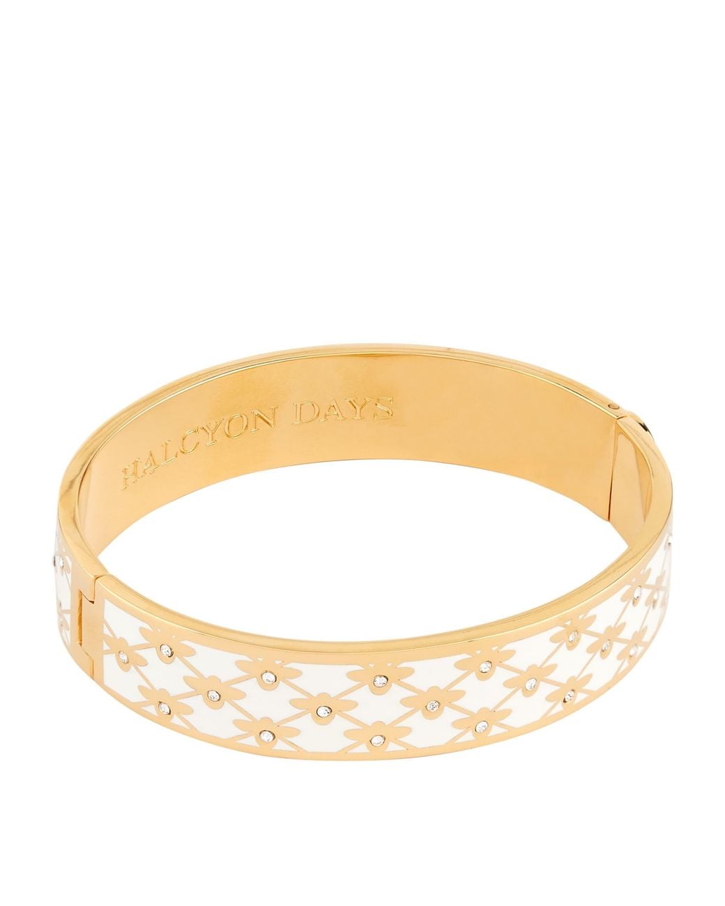 Halcyon Days Metallic Bee Trellis Bangle