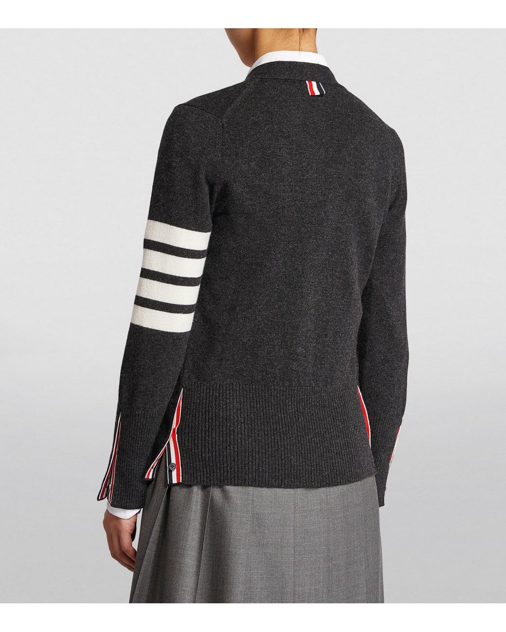 Thom Browne Black Cashmere 4-Bar Cardigan