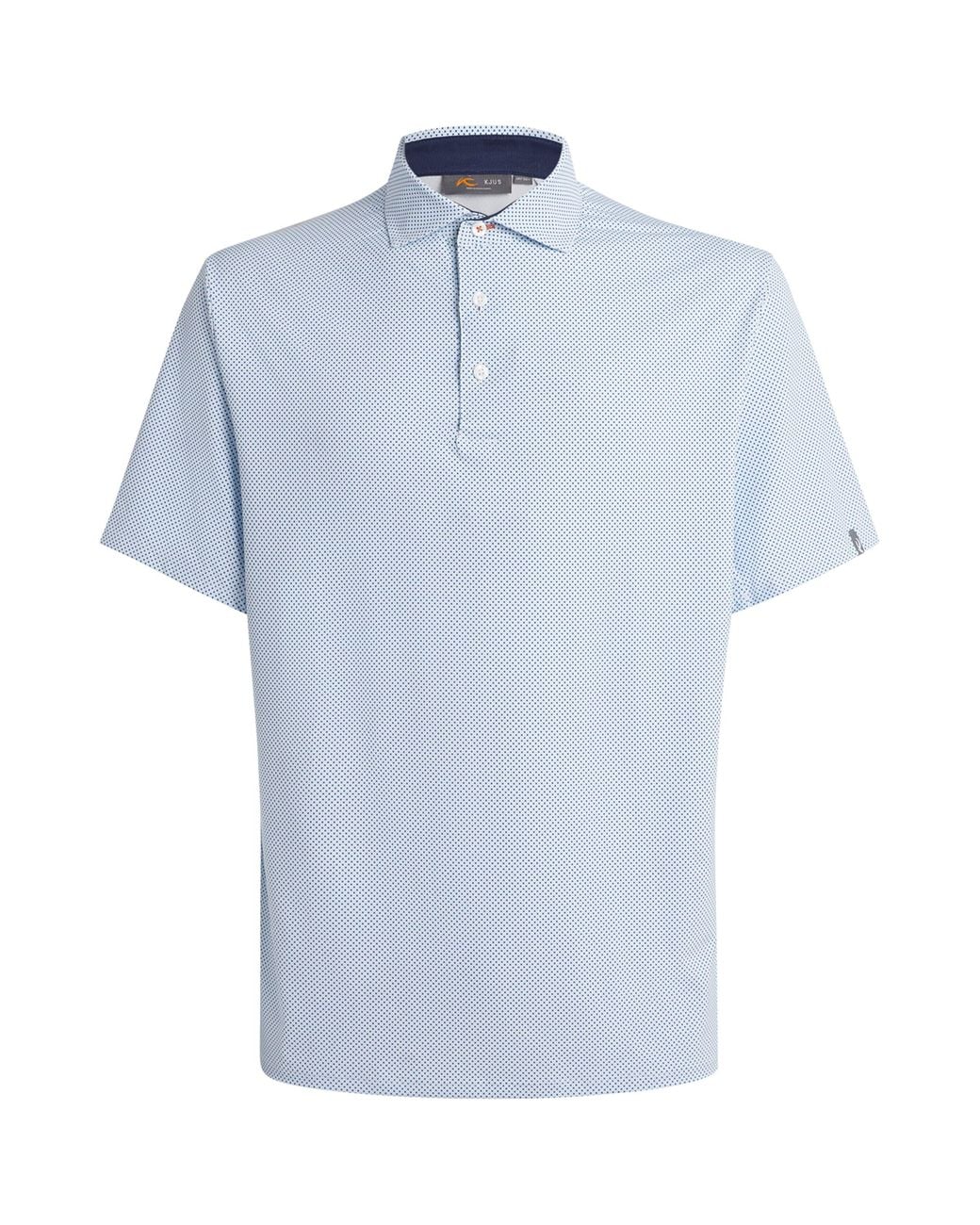 Kjus Blue Printed Golfer Polo Shirt for men