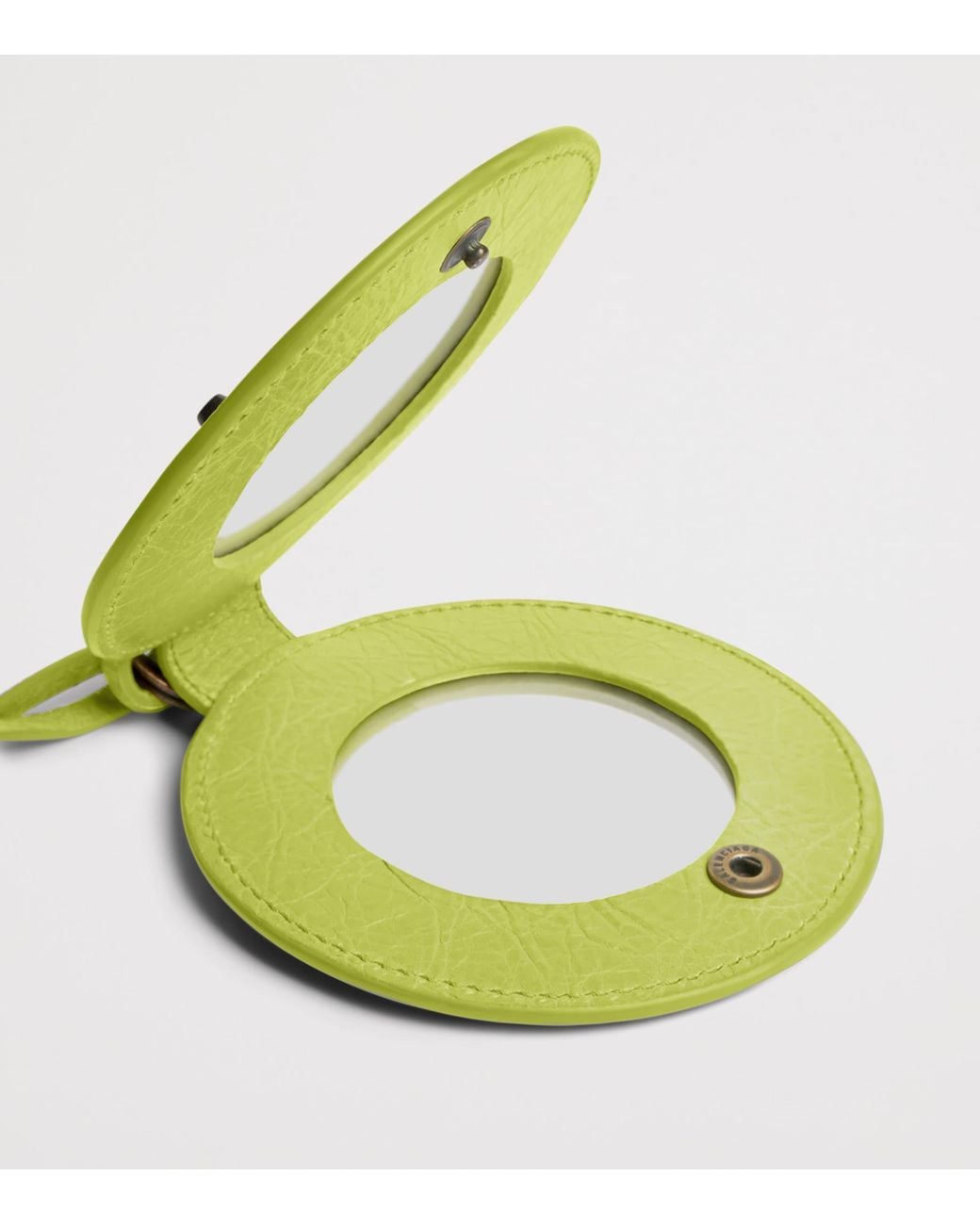 Balenciaga Yellow Le City Round Mirror Bag Charm
