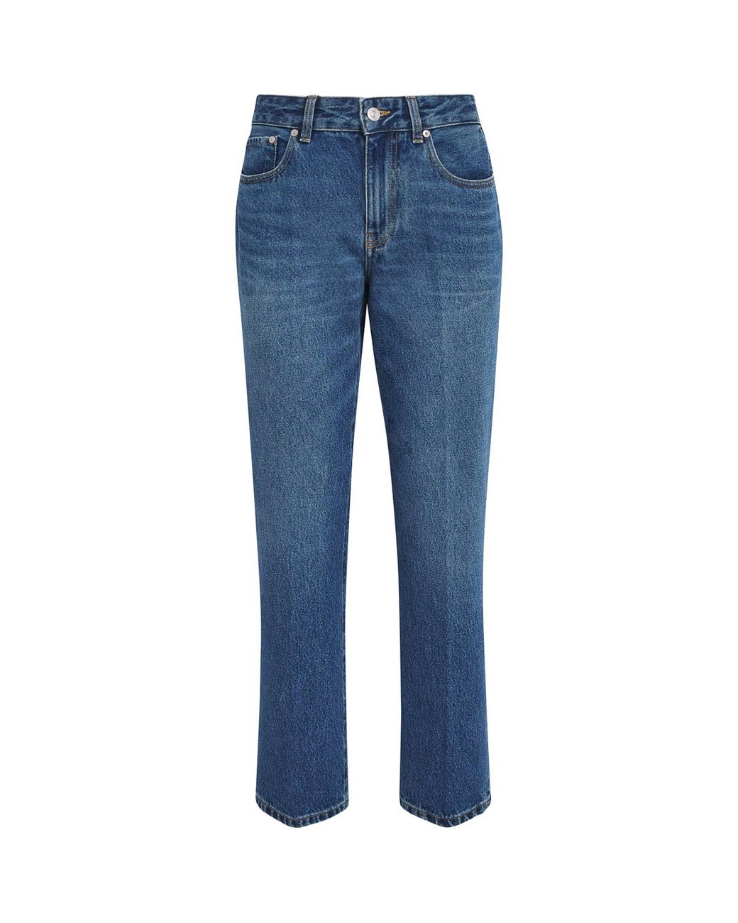 Victoria Beckham Blue Low-Rise Flared Jeans