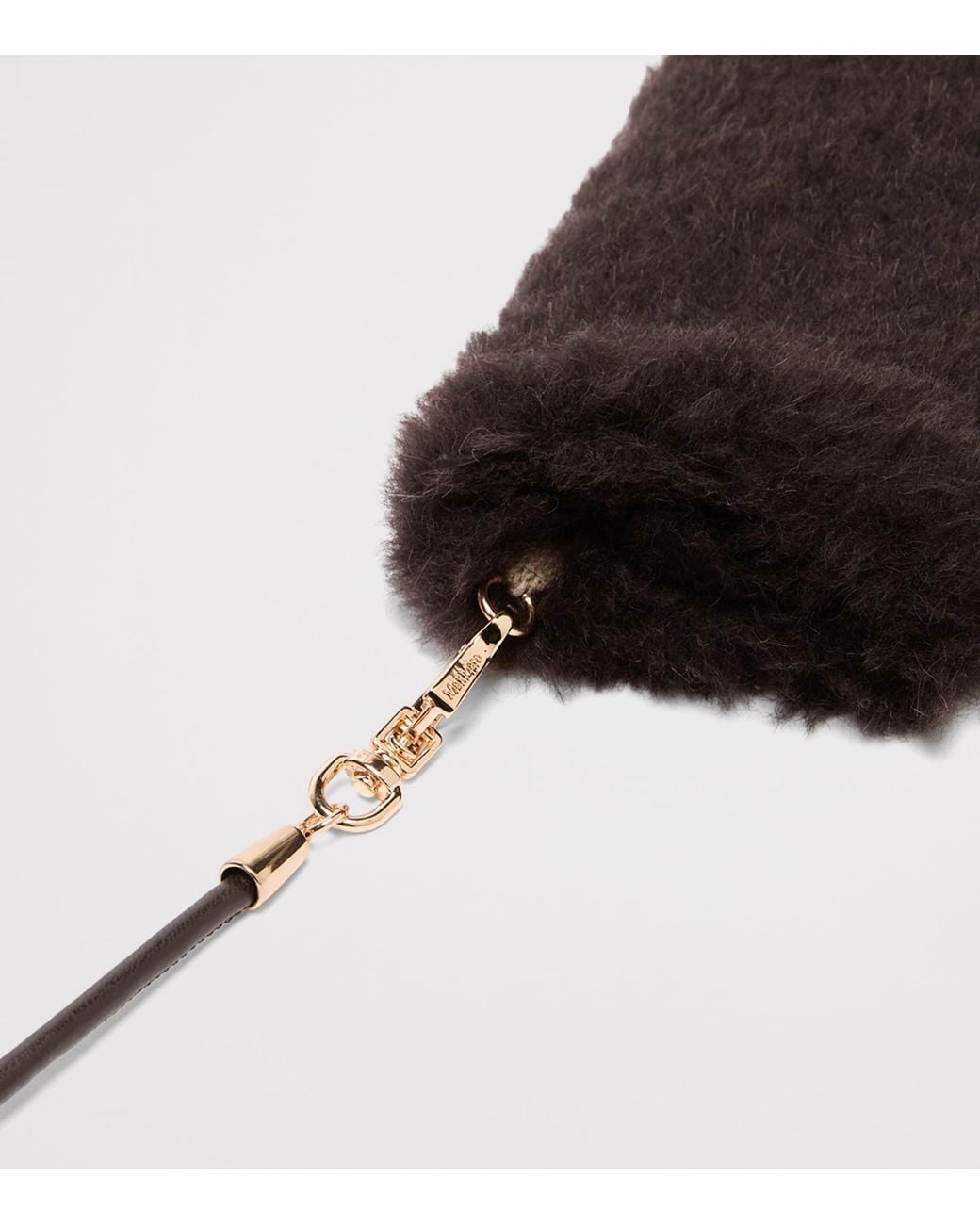 Max Mara Black Alpaca-Wool-Silk Gloves
